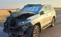 Vehicle hit by drone, family emerges unscathed