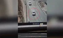 Terrorist turns toward bus stop and runs over soldiers