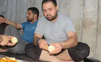 Hamas terrorists enjoy fresh meat, vegetables, and desserts