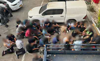 צילום: דוברות המשטרה Арест 42 нелегалов в Нецерете. Как это происходило. Видео