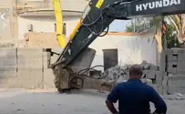 Illegal wall demolished for the second time