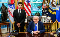 Courtesy of White House Trump meets Edan Alexander in Oval Office
