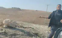 Injured resident documents terrorist throwing stone