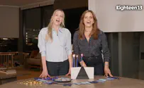 Screenshot Noa Tishby and Erin Foster light Hanukkah candles