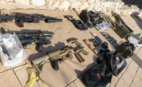 Israel Police Weapons cache discovered - while walking a dog