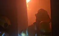צילום: דוברות כב"ה צפון לוחמי האש השתלטו על שריפה בהיכל הספורט