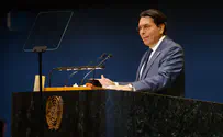 Danon removes hostage pin at UN Holocaust Remembrance Day