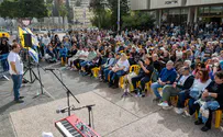 Uriel Even Sapir Final Kabbalat Shabbat held at Hostages Square