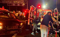 צילום: תיעוד מבצעי מד"א 7 נפגעים בתאונת שרשרת בדרך לירושלים