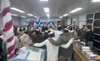 Courtesy of the photographer Yeshiva students break out dancing