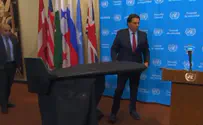 Iranian attack drone displayed at the UN
