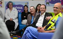 Herzog visits underground facility at Shaare Zedek