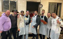 Courtesy Nova survivors bake matzah together