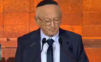 Holocaust survivor and former judge recites 'El Maleh Rachamim'