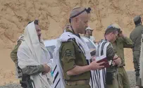 מפקד האוגדה התפלל עם לוחמי הגדוד החרדי