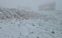 In first since 2011: Snowfall on Mount Hermon - in May