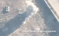 תיעוד: מחבל שיגר רקטה והסתתר במבנה אזרחי