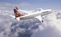 PR photo Turkish Airlines jet catches fire during landing in Kathmandu