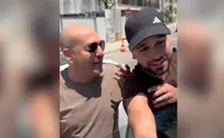 צילום: ללא קרדיט מרדכי דוד חסם את ברקוביץ' ונתלה על רכבו