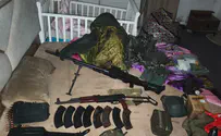 צילום: דובר צה"ל Watch: Hezbollah weapons cache found in children's bedroom