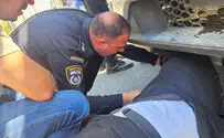 צילום: דוברות המשטרה מהומה בצומת גילת בעקבות מעצר עריק