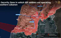 IDF Spokesperson IDF publishes map of Lebanon Security Zone