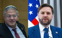 Yonatan Sindel/Flash90 | Olivier Fitoussi/POOL JD Vance attacks, Ben Gvir fires back