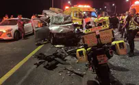 צילום: תיעוד מבצעי מד"א נער נהרג בתאונה בכביש 6