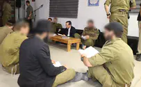 Herzog reads Book of Lamentations with soldiers of haredi brigade
