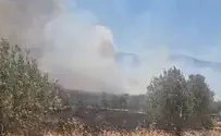 Fire and Rescue Service spokesperson Fire breaks out near Elon Moreh in Samaria