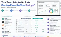 צילום: ללא Your team adopted AI tools. Can you prove the time savings?