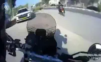 צילום: דוברות המשטרה בלי רישיון ובלי לוחית: המרדף בבאר שבע הסתיים בהתנגשות