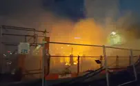 Alan Malka/ Fire and Rescue Services Blaze at Petah Tikva parking garage extinguished