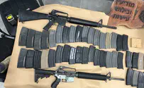 Two M16 Rifles and IDF ammunition seized in the Negev
