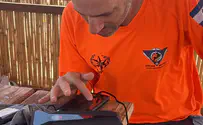 צילום: עצמי רגע לפני שהטלפון כבה: התייר חולץ
