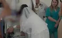 צילום: שערי צדק חתונה מרגשת בין כותלי בית החולים