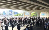 צילום: Doovidl חרדים קיצוניים מפגינים, מחלף גהה נחסם