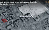 IDF spokesperson IDF destroys Hamas ambush position meters from Gaza hospital