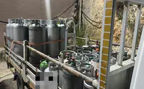 צילום: דוברות המשטרה Police raid uncovers massive stash of ‘pirate’ gas cylinders