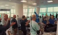 "עם ישראל חי" במהלך הבידוק באזרבייג'ן