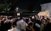 Nadav Goldstein/TPS Terror victim's son recites first 'Kaddish' at father's funeral