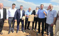 צילום: רועי חדי הונחה אבן הפינה לטיילת "שביל יהושע"