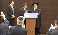 צילום מסך נשיא ארגנטינה רקד עם בחורי ישיבה