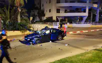 צילום: משטרת ישראל סירב לעצור לבדיקה והתנגש בניידת בנתניה
