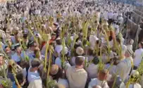 Watch: Hoshana Rabba prayers at the Western Wall