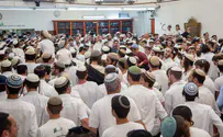צילום: נעם כובשי חגיגות שמחת בית השואבה בישיבת מרכז הרב
