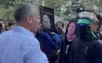 "ממה אתה מפחד?" | תלש מסכה וחשף את פניו של מפגין תומך חמאס