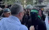 Man rips mask off protester’s face in New York