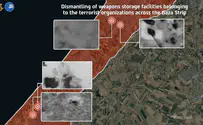 IDF Spokesperson IDF destroys terrorist weapons storage facilities