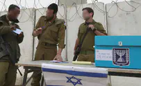 Nati Shohat / Flash 90 From the front lines to the ballot box: IDF soldiers begin voting
